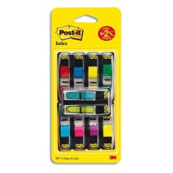 POST-IT Pack de 8 x 35 marque-pages étroits coloris assortis et 2 x 24 marque-pages flèches offerts