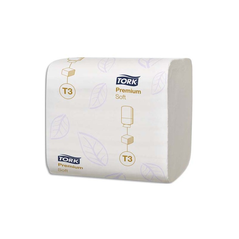 TORK Colis de 30 paquets de Papier toilette Premium doux 2 plis 252 feuilles, format 11 x 19 cm Blanc