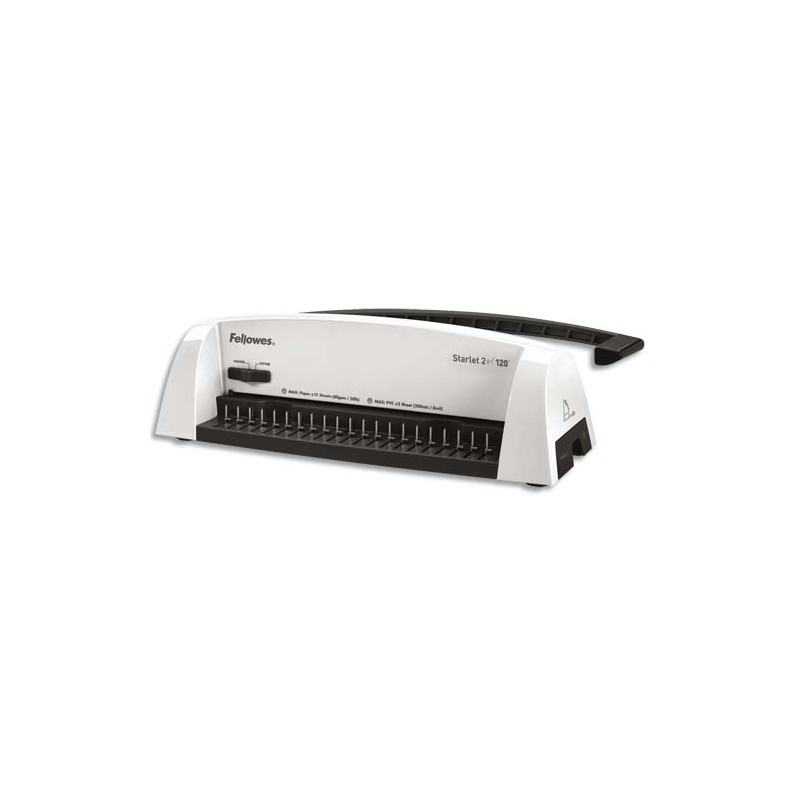 FELLOWES Perforelieur manuel Starlet 2+, perfore 12f, relie 120f 5227901