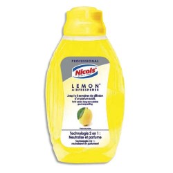 NICOLS Flacon mèche 375 ml, mèche réglable parfum Citron