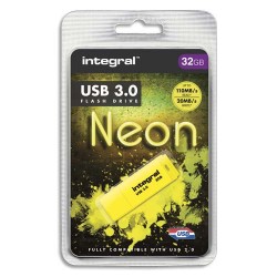 INTEGRAL Clé USB 3.0 Neon 32Go Jaune INFD32GoNEONYL3.0