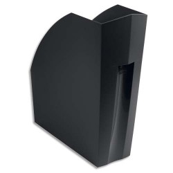 EXACOMPTA Porte-revues ECO BLACK en PP recyclé, dos 11 cm. Dim : H 29,2 x P 24,8 cm