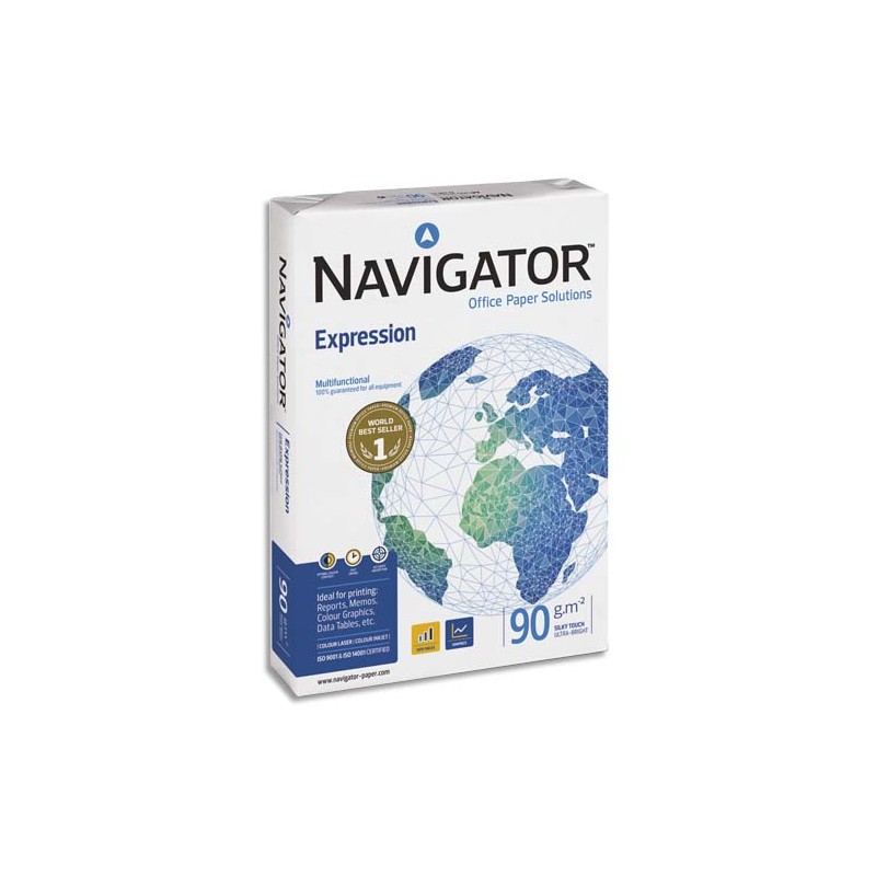 NAVIGATOR Ramette 500 feuilles papier extra Blanc Navigator Expression A3 90G CIE 169