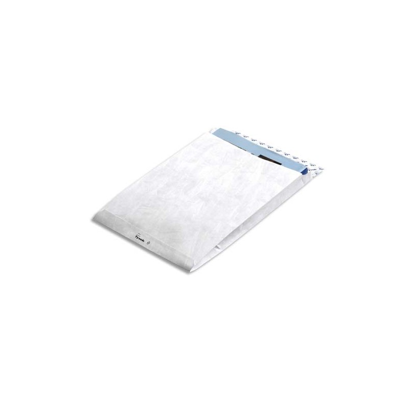 TYVEK Boîte de 100 pochettes Blanches Expander Gusset polyéthylène haute densité Ft 22,9 x 32,4 x 3,8 cm