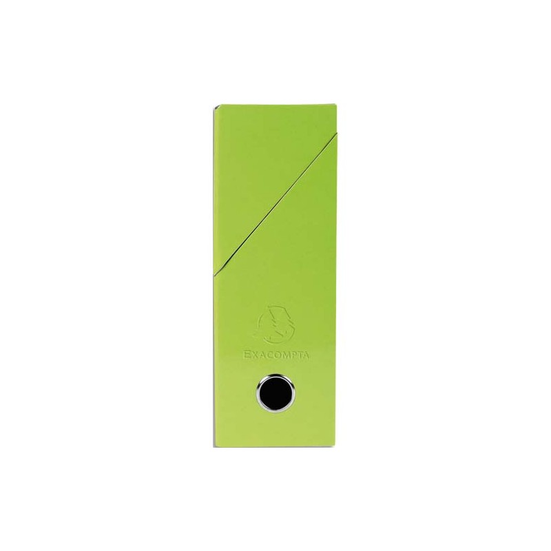 EXACOMPTA Boîte de transfert Iderama, carte lustrée pelliculée, dos 9,5 cm, 34x26 cm, coloris Vert