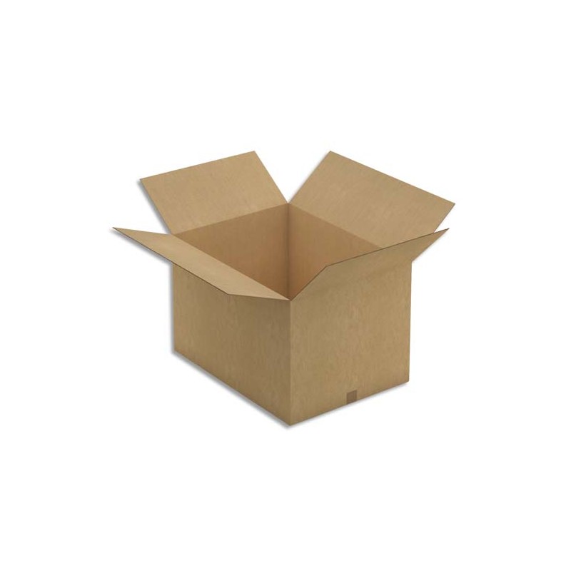 Paquet de 5 caisses américaines en carton brun double cannelure - Dim. : L78 x H40 x P58 cm
