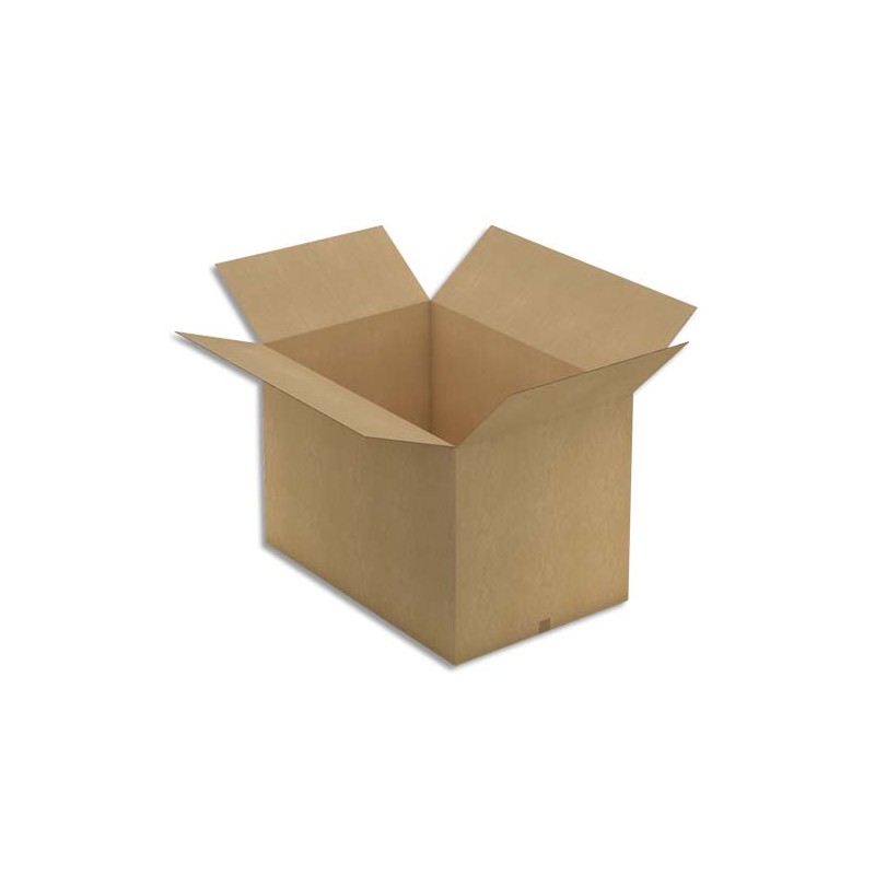 Caisse en carton brun double cannelure - Dimensions : L118 x H80 x P78 cm