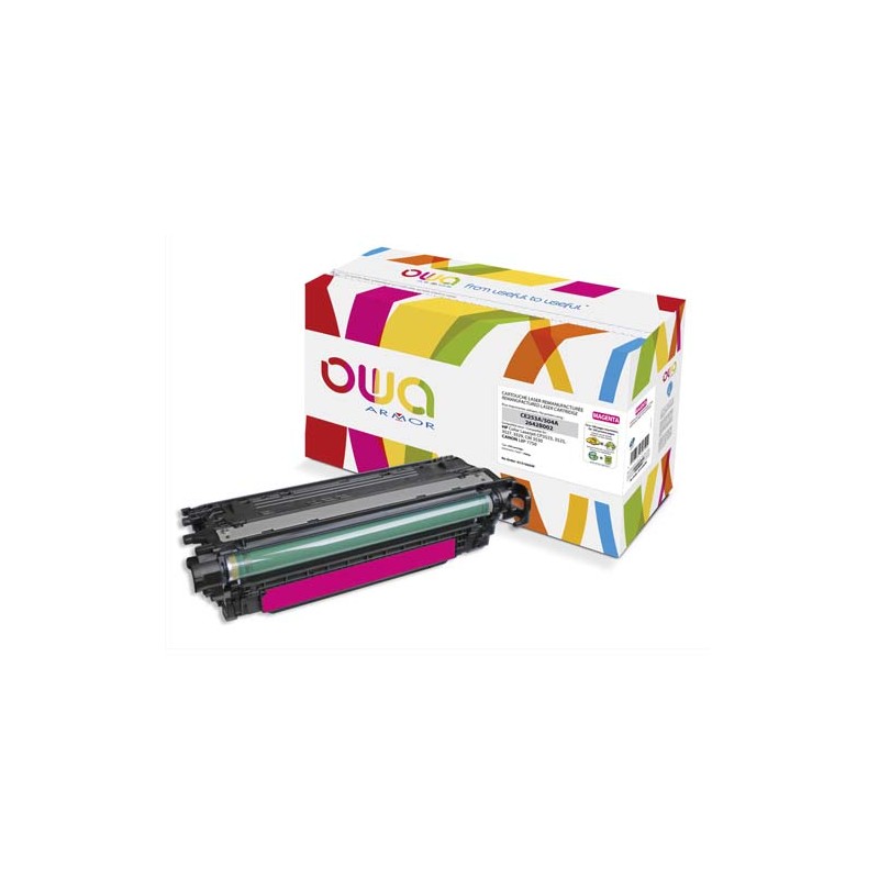 OWA Cartouche compatible Laser Magenta HP CE253A K15166OW