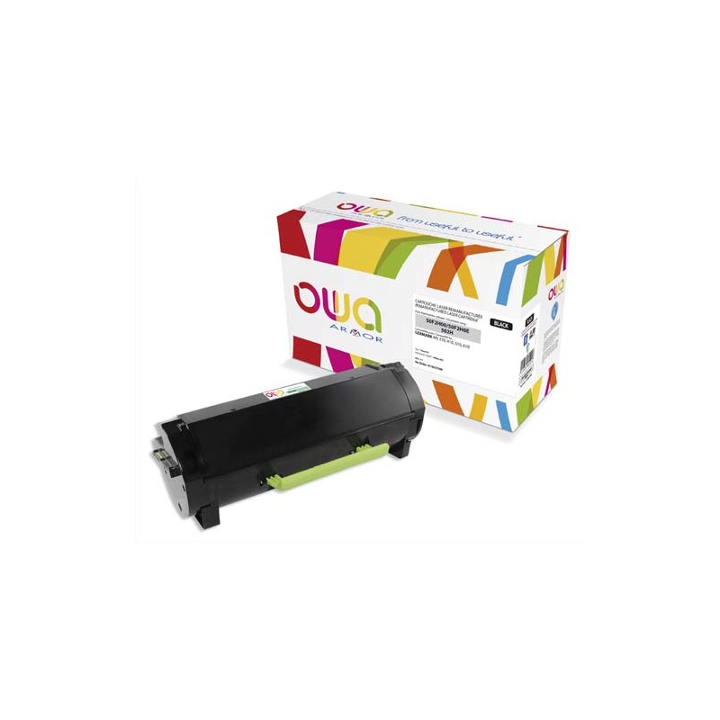 OWA Cartouche compatible Laser Noir LEXMARK 50F2H00 K15637OW