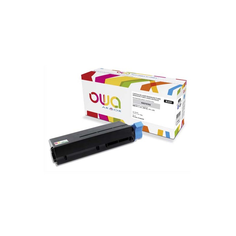 OWA Cartouche compatible Laser Noir OKI 44574702 K15664OW