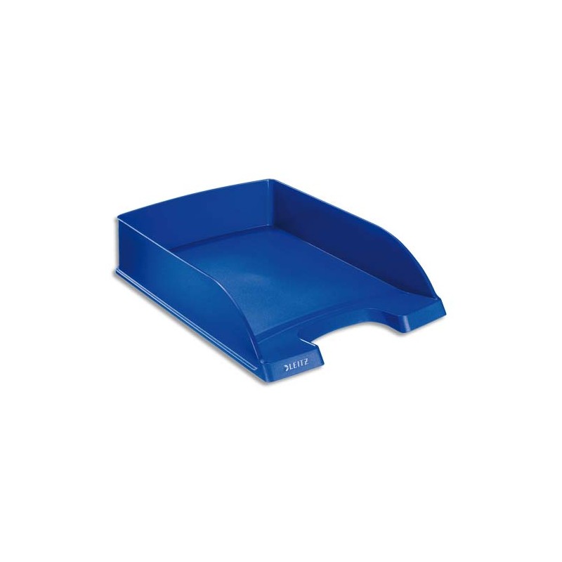 LEITZ Corbeille à courrier Leitz Plus standard - Bleu foncé - Dim L25,5 x H7 x P36 cm