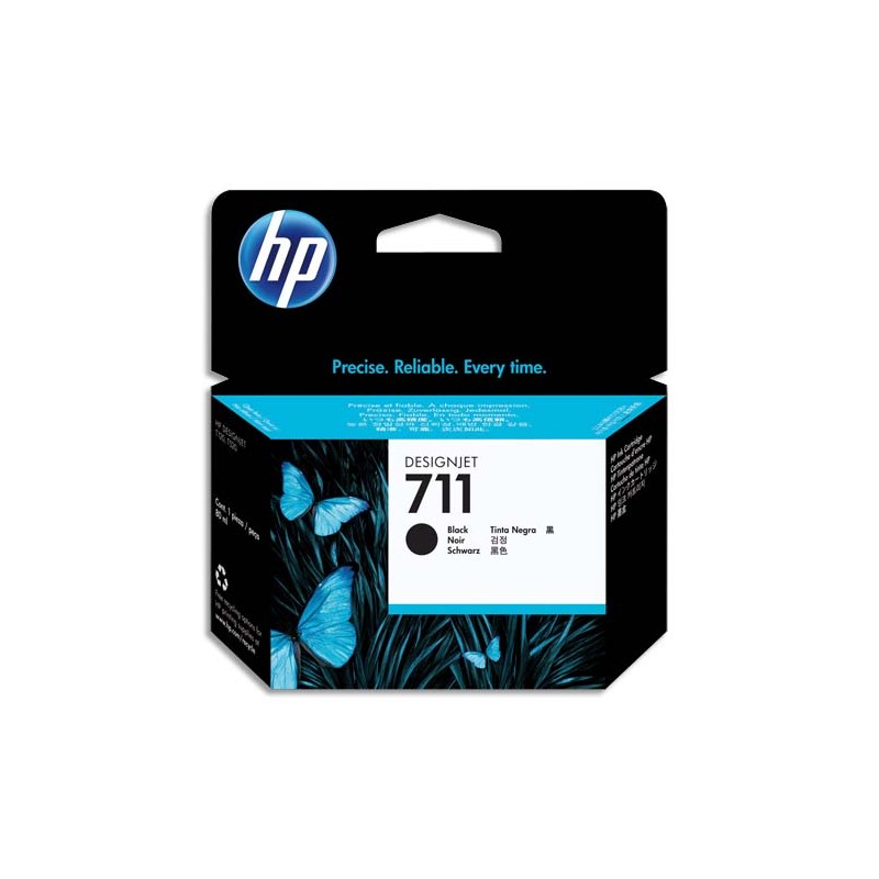 HP Cartouche d'encre Noir 711 CZ133A