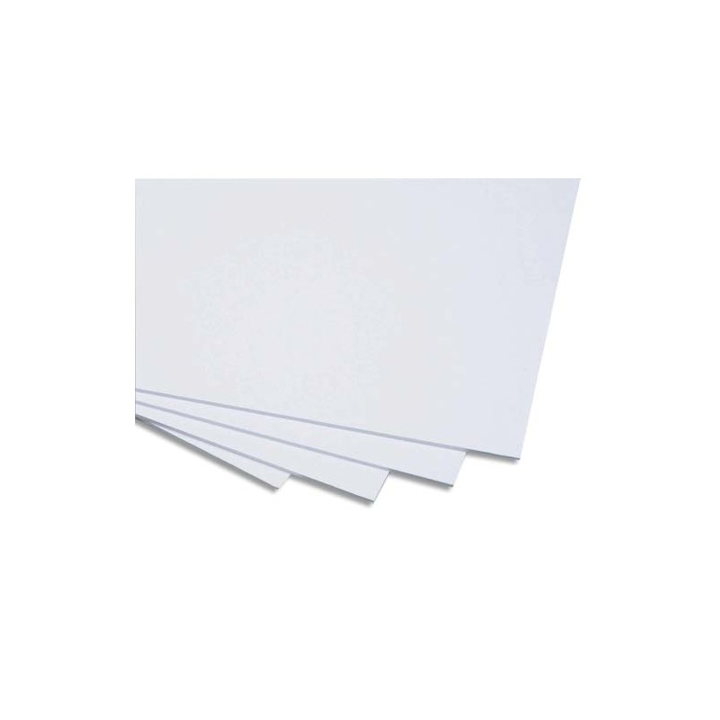 CLAIREFONTAINE Cartons Blancs et bristol carton contrecollé 1 face 50x65 cm épais 1200g