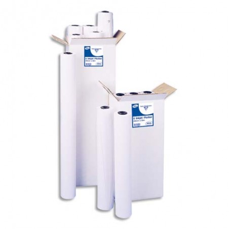CLAIREFONTAINE Bobine papier Blanc laize pour traceur 80g 0,914x50m