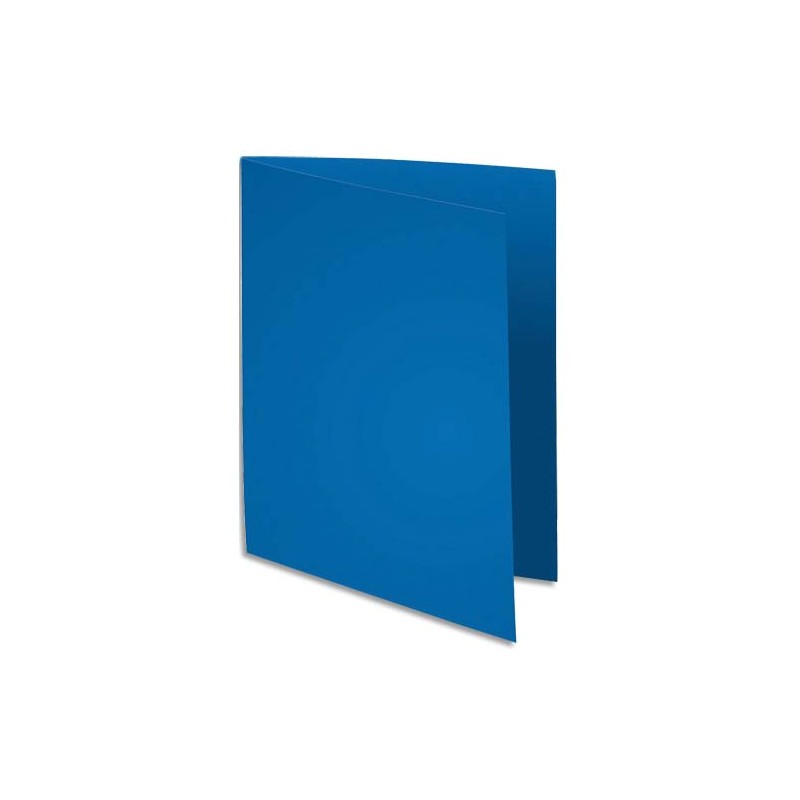 EXACOMPTA Paquet de 100 chemises FLASH 220 gr coloris Bleu foncé, 100% recyclé