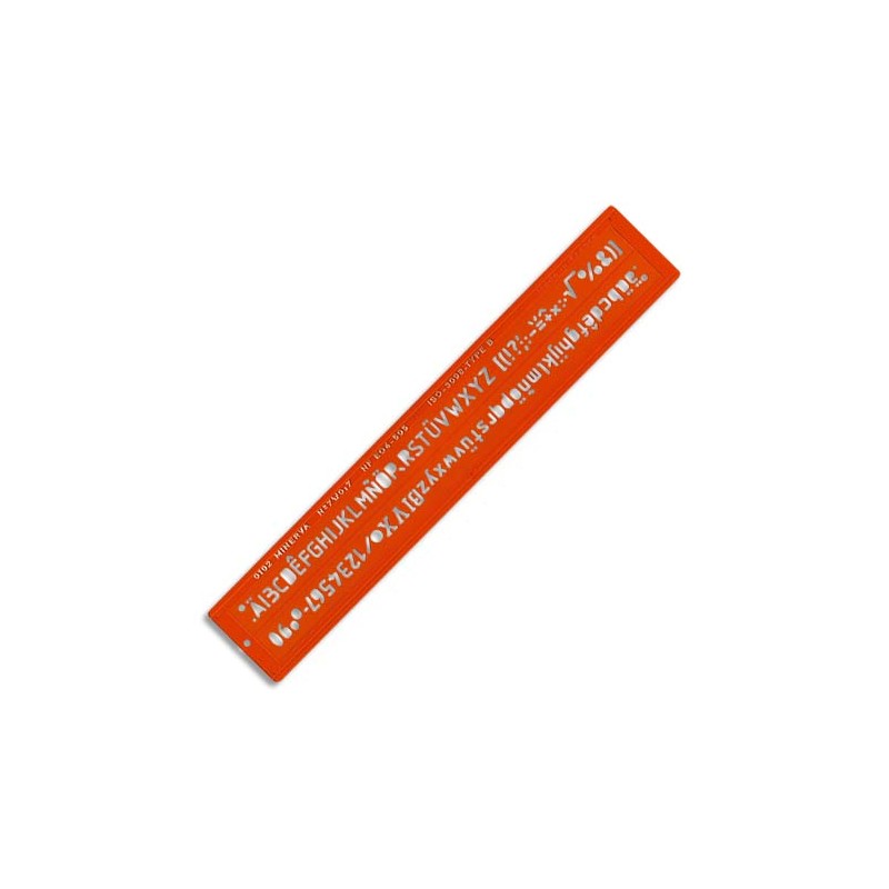 MINERVA Trace lettres hauteur 5 mm norme ISO, longueur 28 cm