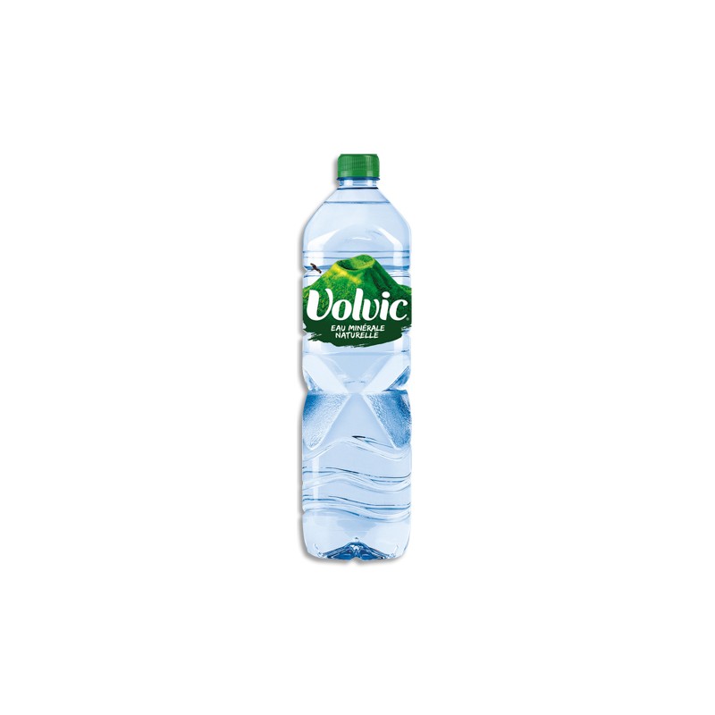 VOLVIC Bouteille plastique d'eau nature d’1,5 litre minérale plate
