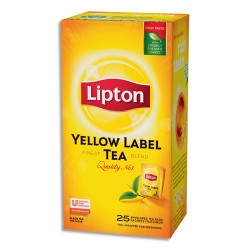 LIPTON Boîte de 25 sachets de thé Yellow Label