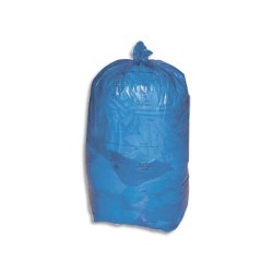 Carton de 8 rouleaux de 25 sacs poubelles 110L Bleu 30 microns
