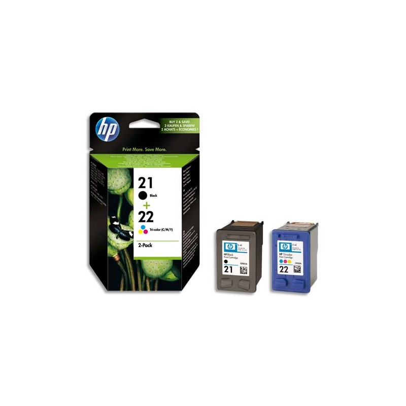HP Cartouche Jet d'encre pack 21 + 22 SD367AE