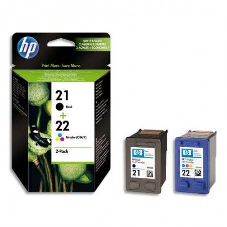 HP Cartouche Jet d'encre pack 21 + 22 SD367AE