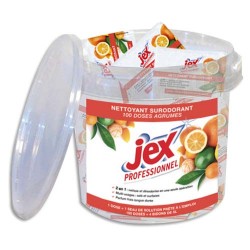 JEX PROFESSIONNEL Boîte de 100 doses de nettoyant surodorant parfum Agrumes