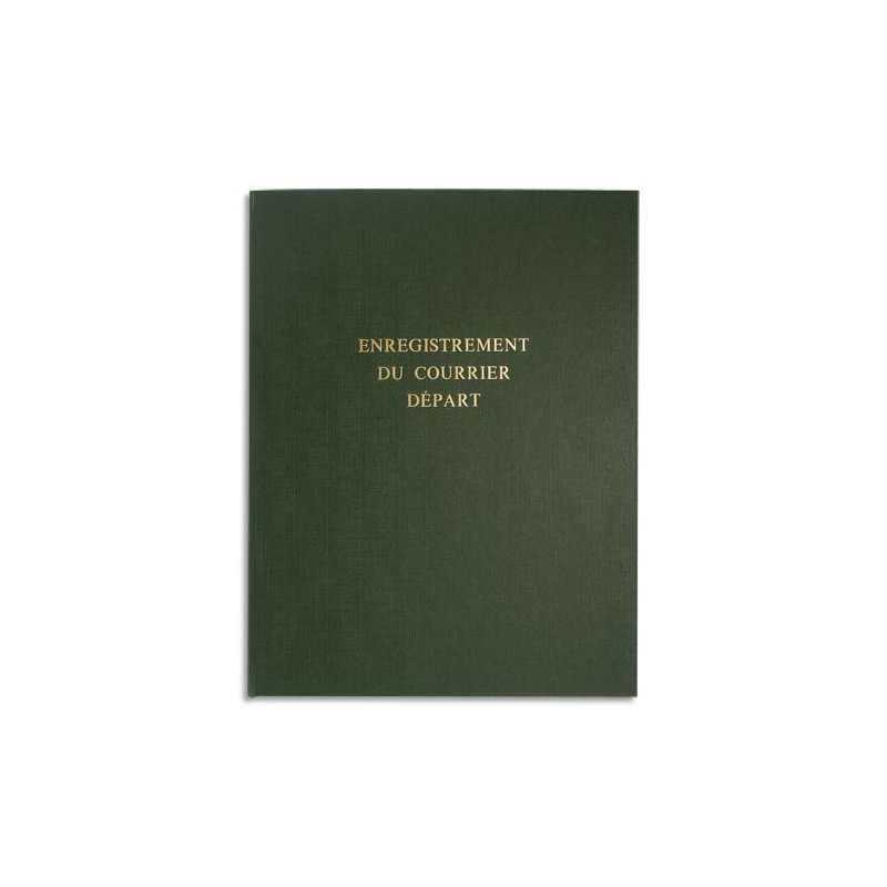 LE DAUPHIN Piqûre pour enregistrement du courrier départ 80 pages couverture Verte en 24x32cm