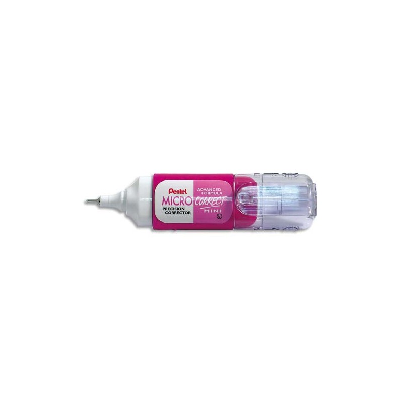 PENTEL Mini correcteur liquide contenance 4,2ml- Format mini et coloris Rose