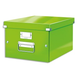 LEITZ Boîte CLICK&STORE M-Box. Format A4 - Dimensions : L281xH200xP369mm. Coloris Vert Wow.