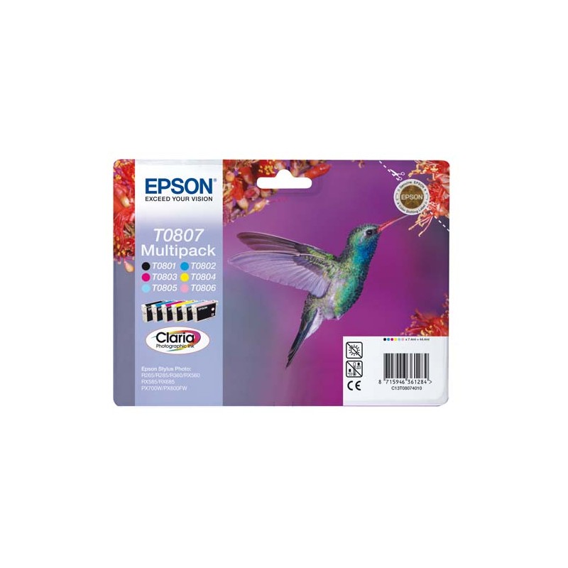 EPSON Multipack 6 couleurs C13T08074011