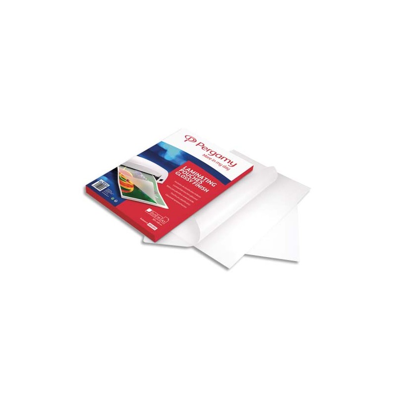 PERGAMY Boîte de 100 pochettes de plastification 2x75 microns A3 900145