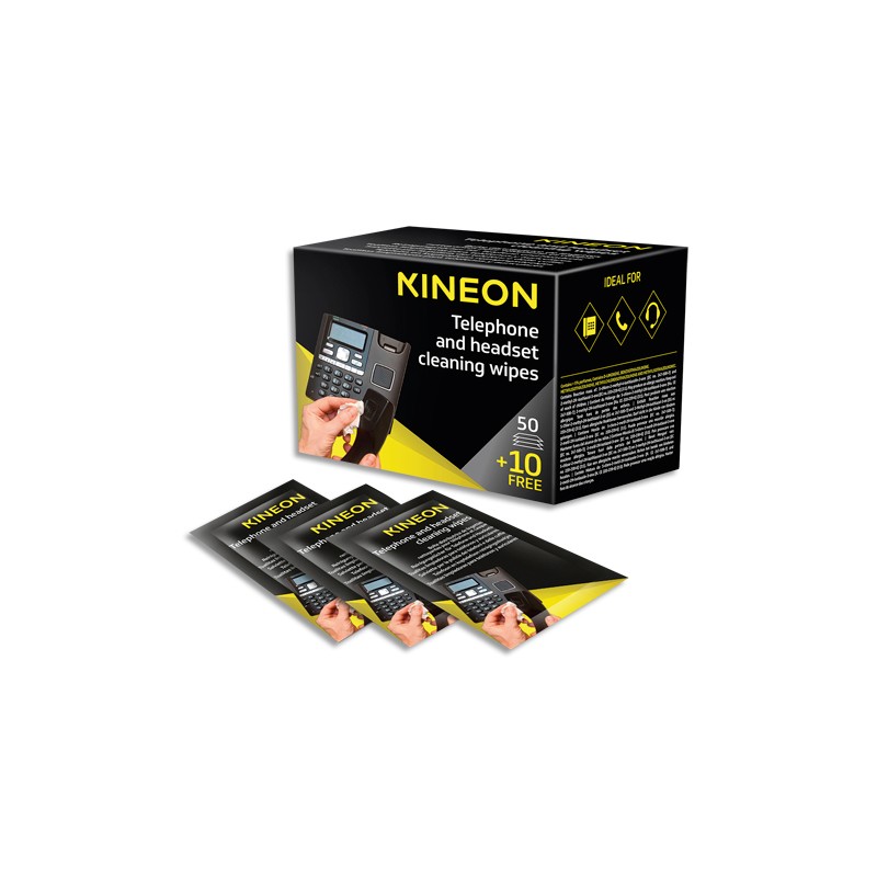 KINEON Cleaning Sachets for Téléphone 60 u. (50 units + 10 units for free).