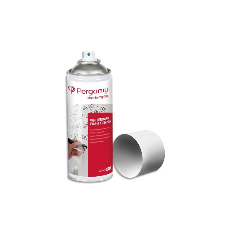 PERGAMY Spray mousse nettoyante pour tableaux Blancs. Contenance 400 ml