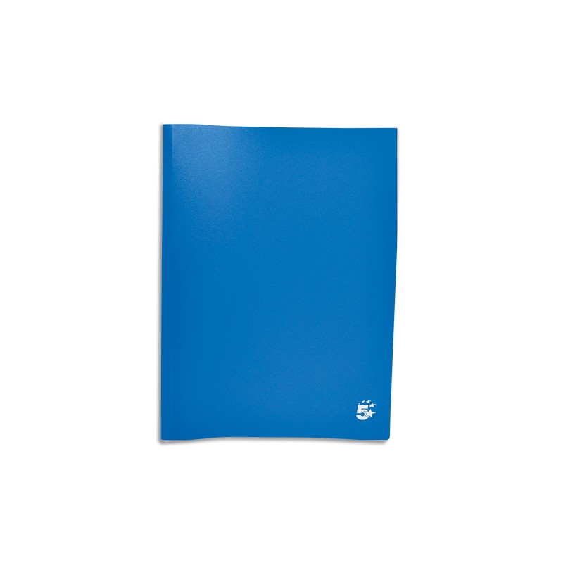 PERGAMY Protège-documents en polypropylène 100 vues Bleu, couverture 3/10e, pochettes 6/100e