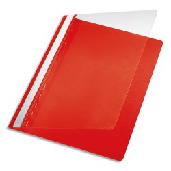 PERGAMY Chemise de présentation à lamelle en PP 17/100eme format A4. Coloris Rouge