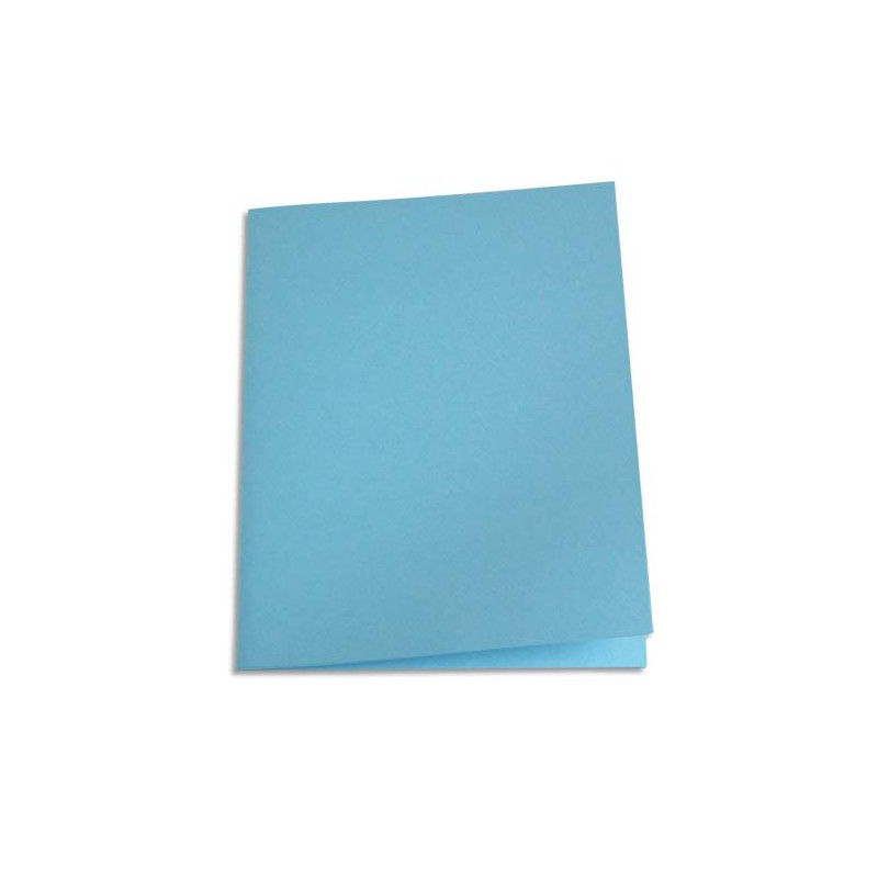 PERGAMY Paquet de 100 chemises carte recyclée 180 grammes coloris Bleu clair