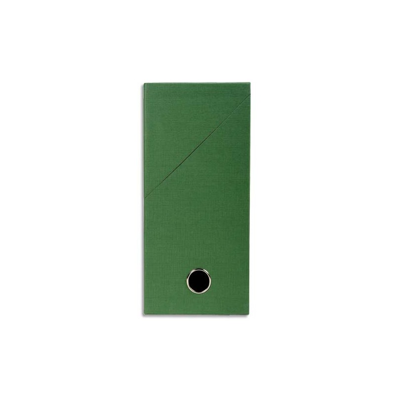 EXACOMPTA Boîte de transfert, carton rigide recouvert de papier toilé, dos 12 cm, 34x25,5 cm, Vert