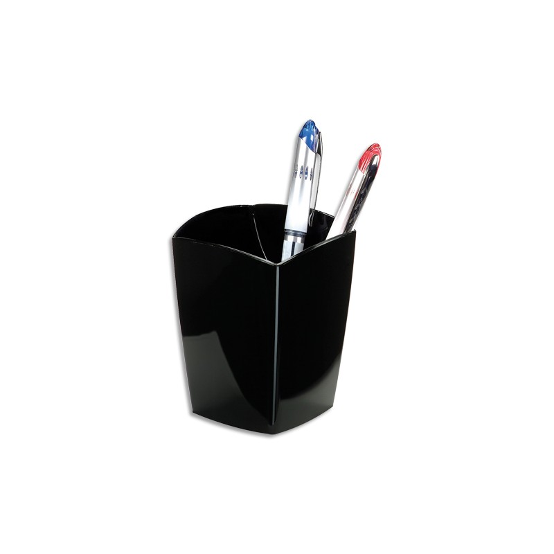 Pot à crayons en polystyrène - D7,5 cm, hauteur 10,5 cm coloris Noir