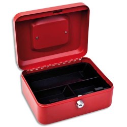Caisse à monnaie Rouge - Dimensions : L20 x H9 x P16 cm
