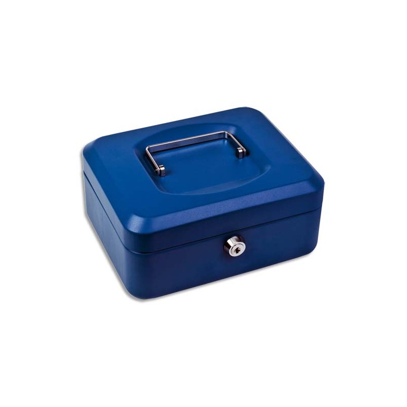 Caisse à monnaie Bleue - Dimensions : L30 x H9 x P24 cm