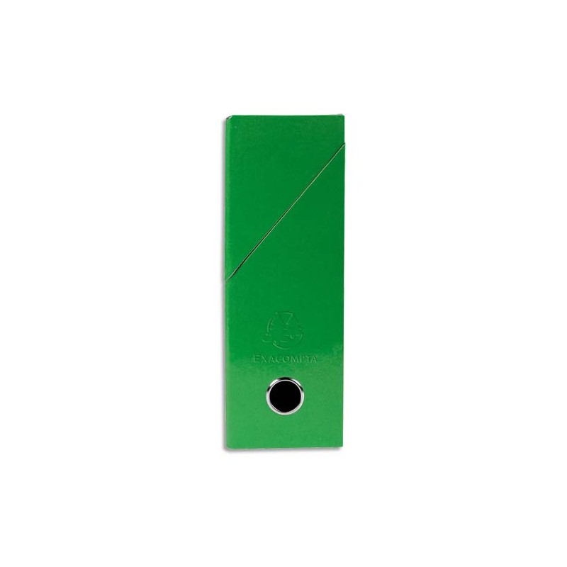 EXACOMPTA Boîte de transfert Iderama, carte lustrée pelliculée, dos 9,5 cm, 34x26 cm, coloris Vert foncé