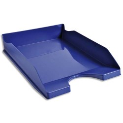 Corbeille à courrier ECO en polystyrène, Bleu - Dimensions : L25,5 x H6,5 x P34,5 cm
