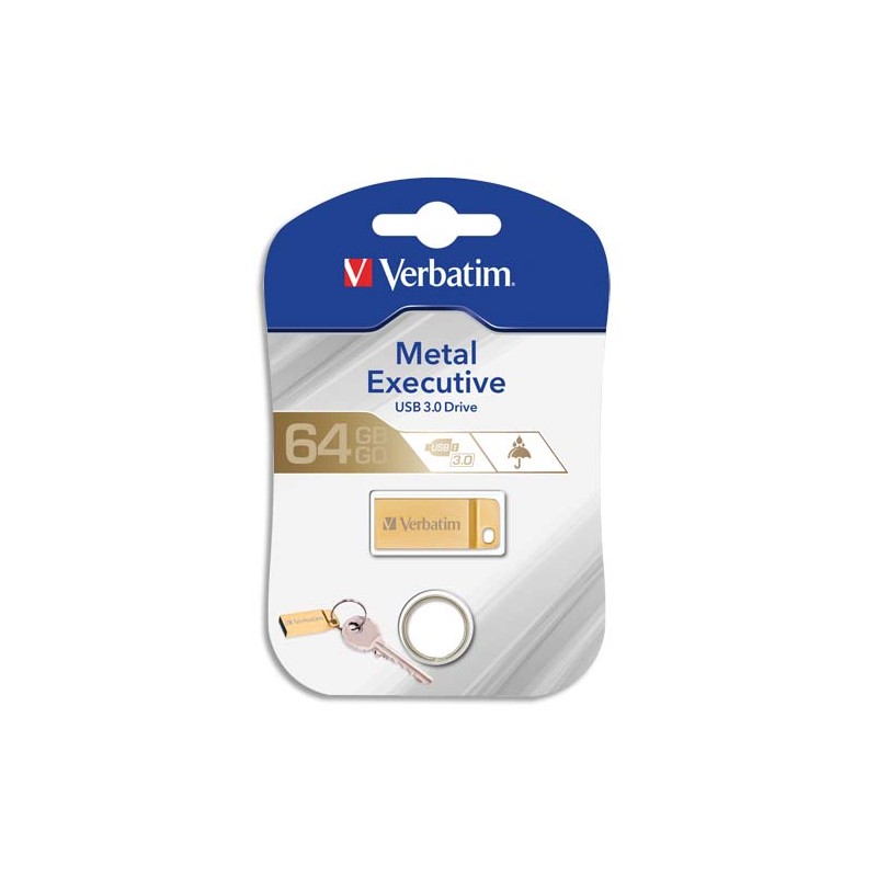 VERBATIM Clé USB 3.0 Store'N'Go Mini Metal Executive Gold 64Go 99106