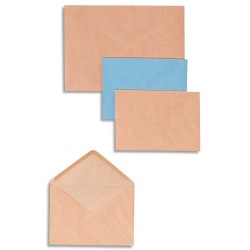 GPV Boîte de 500 enveloppes coloris Bleu gommées 75 grammes format 114x162 C6