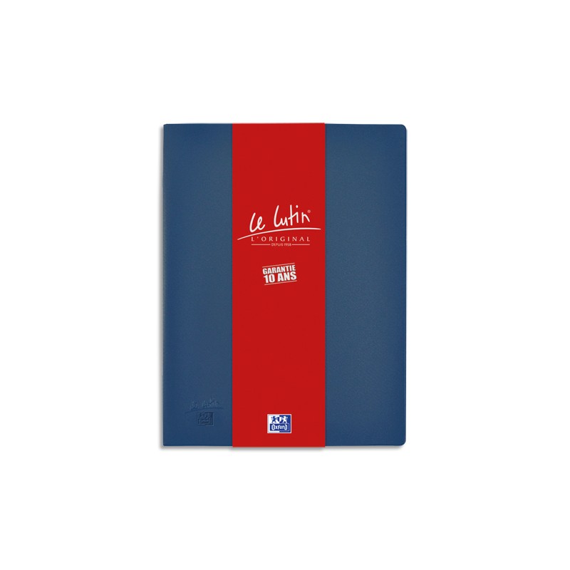 OXFORD Protège documents LUTIN ORIGINAL 80 vues, 40 pochettes. En PVC opaque. Format A4. Coloris Bleu