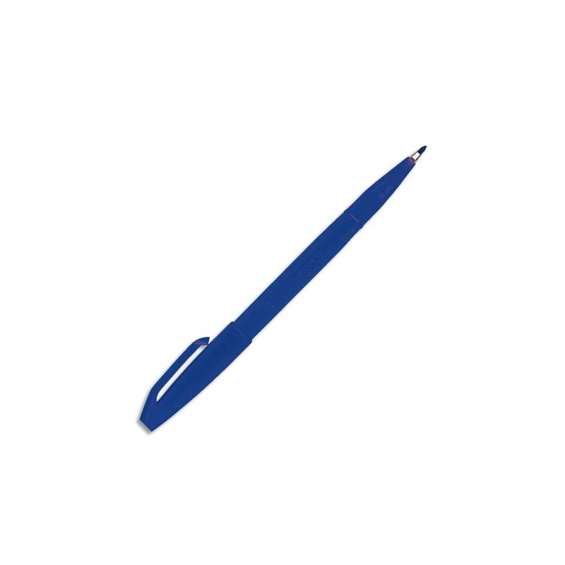 PENTEL Stylo feutre pointe en nylon largeur de trait 0,8 mm encre Bleue SIGN PEN S520