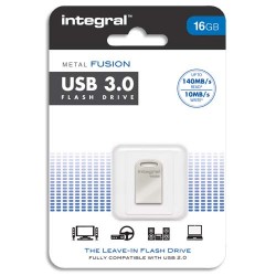 INTEGRAL Mini Clé USB 3.0 Fusion Métal 16Go INFD16GBFUS3.0