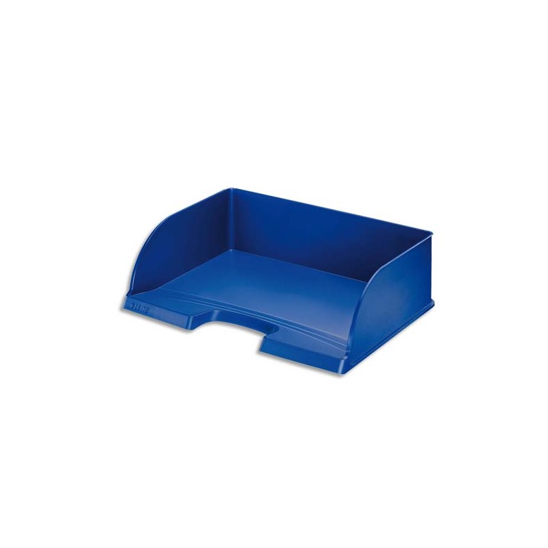 LEITZ Corbeille à courrier à l'Italienne Leitz Plus Jumbo - Bleu - L36,3 x H10,3 x P27,3 cm