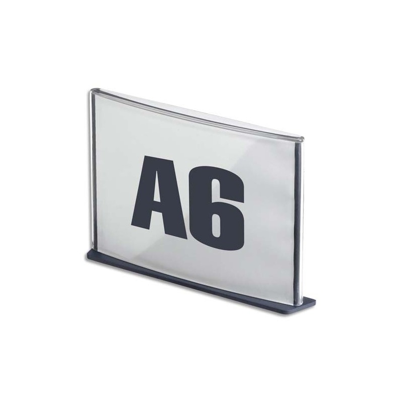 PAPERFLOW Plaque de porte format A6 coloris anthracite
