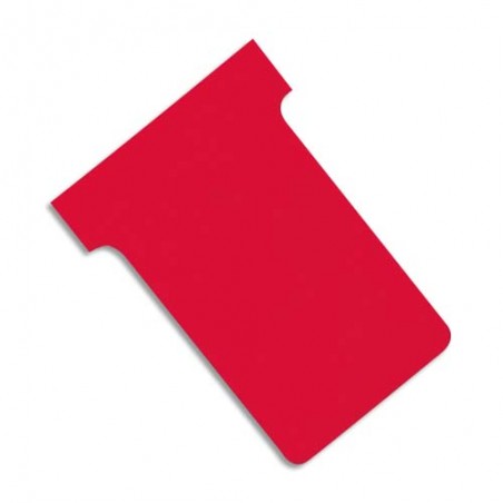 VALREX Etui de 100 fiches T NOBO en carton 170 g/m2 indice 2 Rouge